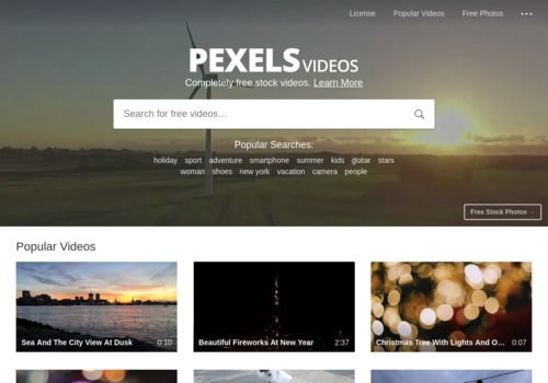 https://www.pexels.com/videos/